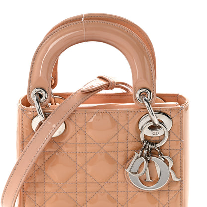 Christian Dior Patent Cannage Mini Lady Dior Rose Clair 8 of 14