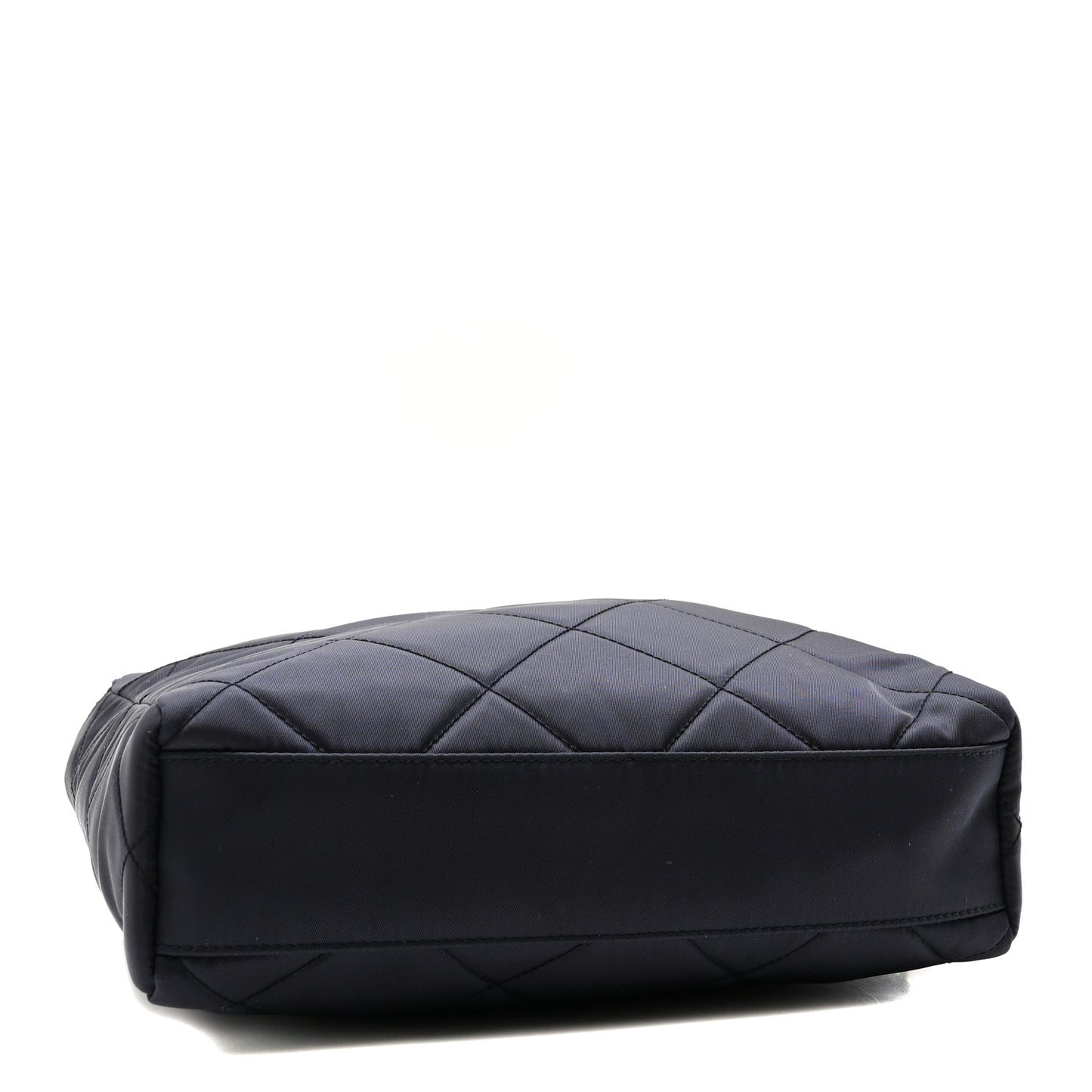 Re-Nylon Saffiano Stitched Re-Edition 1995 Chaine Shoulder Bag Navy