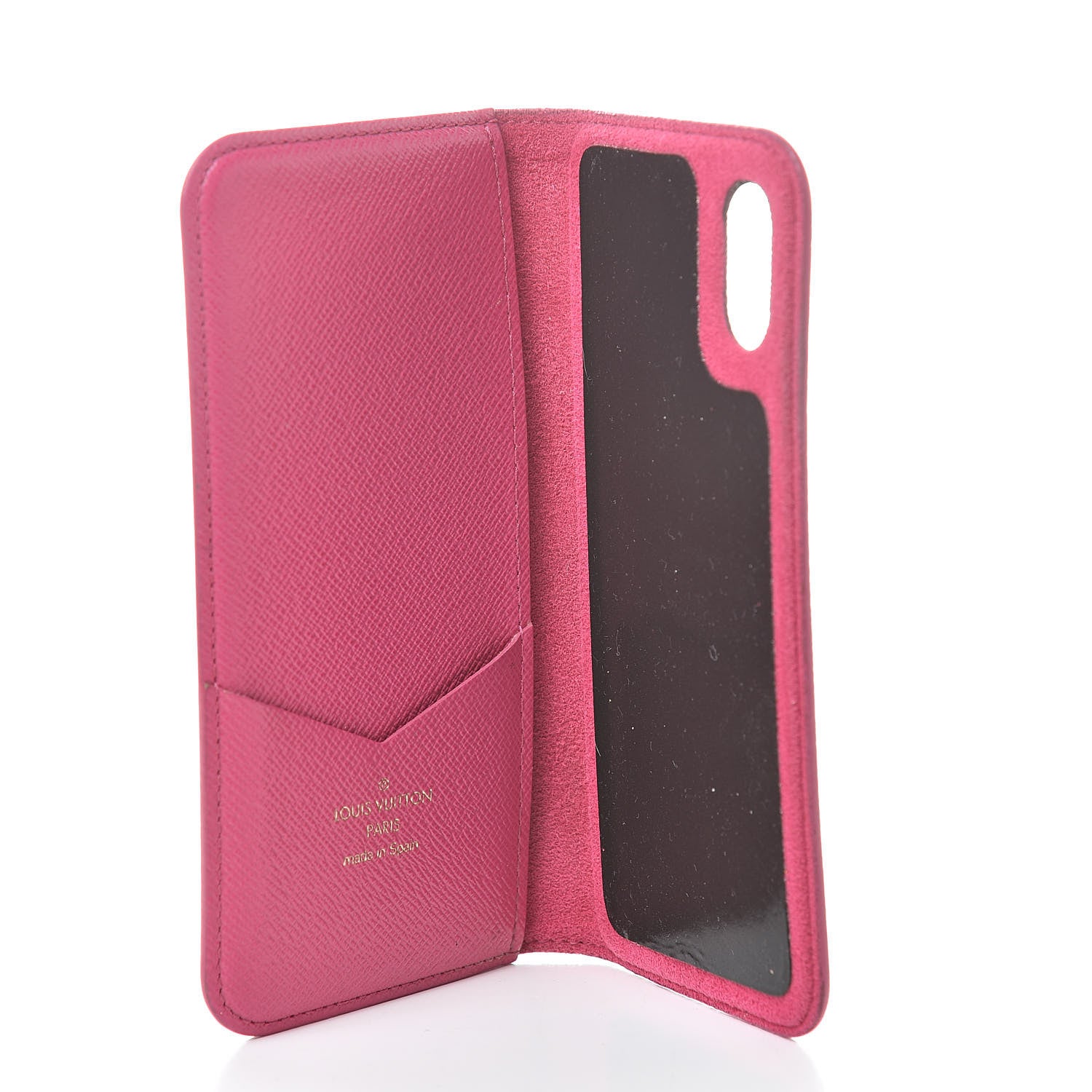 Louis Vuitton Monogram iPhone X Folio Case Rose Pop 5 of 9