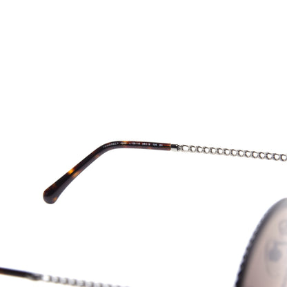 Chanel Metal Chain Round Sunglasses 4245 Brown Gold 5 of 8