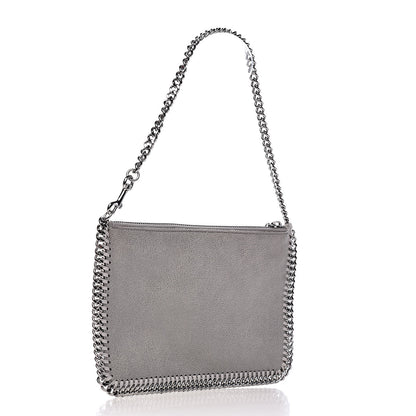 Stella McCartney Shaggy Deer Falabella Clutch Light Grey 3 of 11