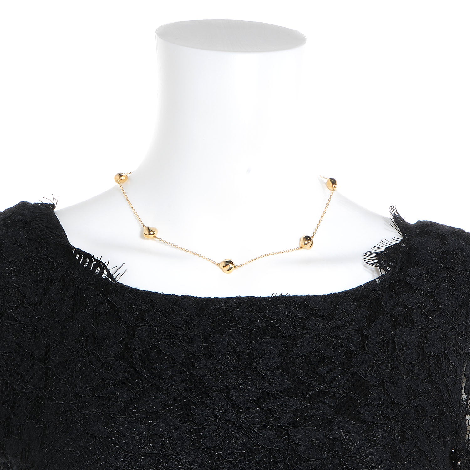 Tiffany 18k Yellow Gold Elsa Peretti Nuggets by the Yard Necklace 2 of 5