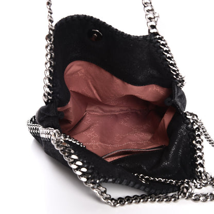 Stella McCartney Shaggy Deer Mini Falabella Fold Over Tote Black 5 of 6