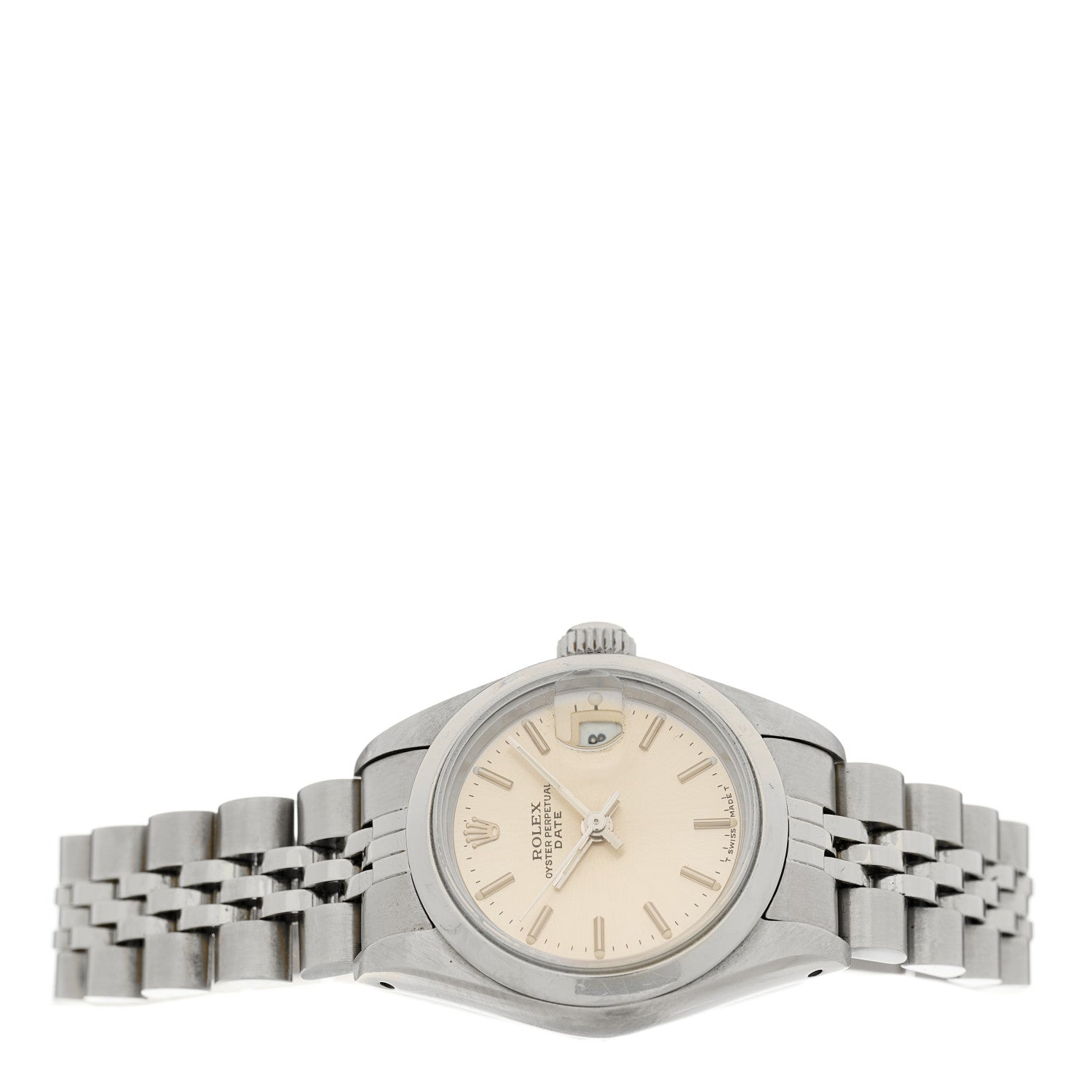 Rolex Stainless Steel 26mm Oyster Perpetual Date Watch Silver 69160 2 of 4