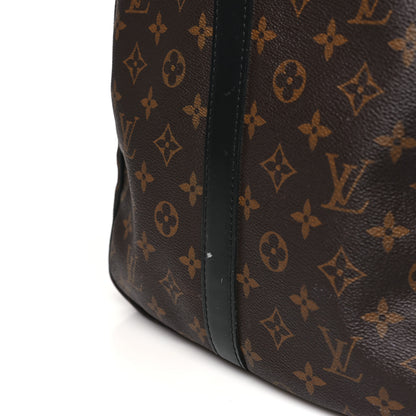 Louis Vuitton LOUIS VUITTON Monogram Macassar Keepall Bandouliere 55 9 of 10