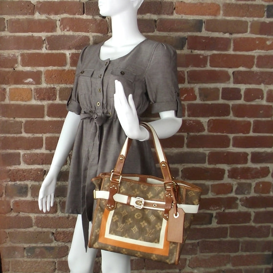 Monogram Rayures Tisse Sac PM