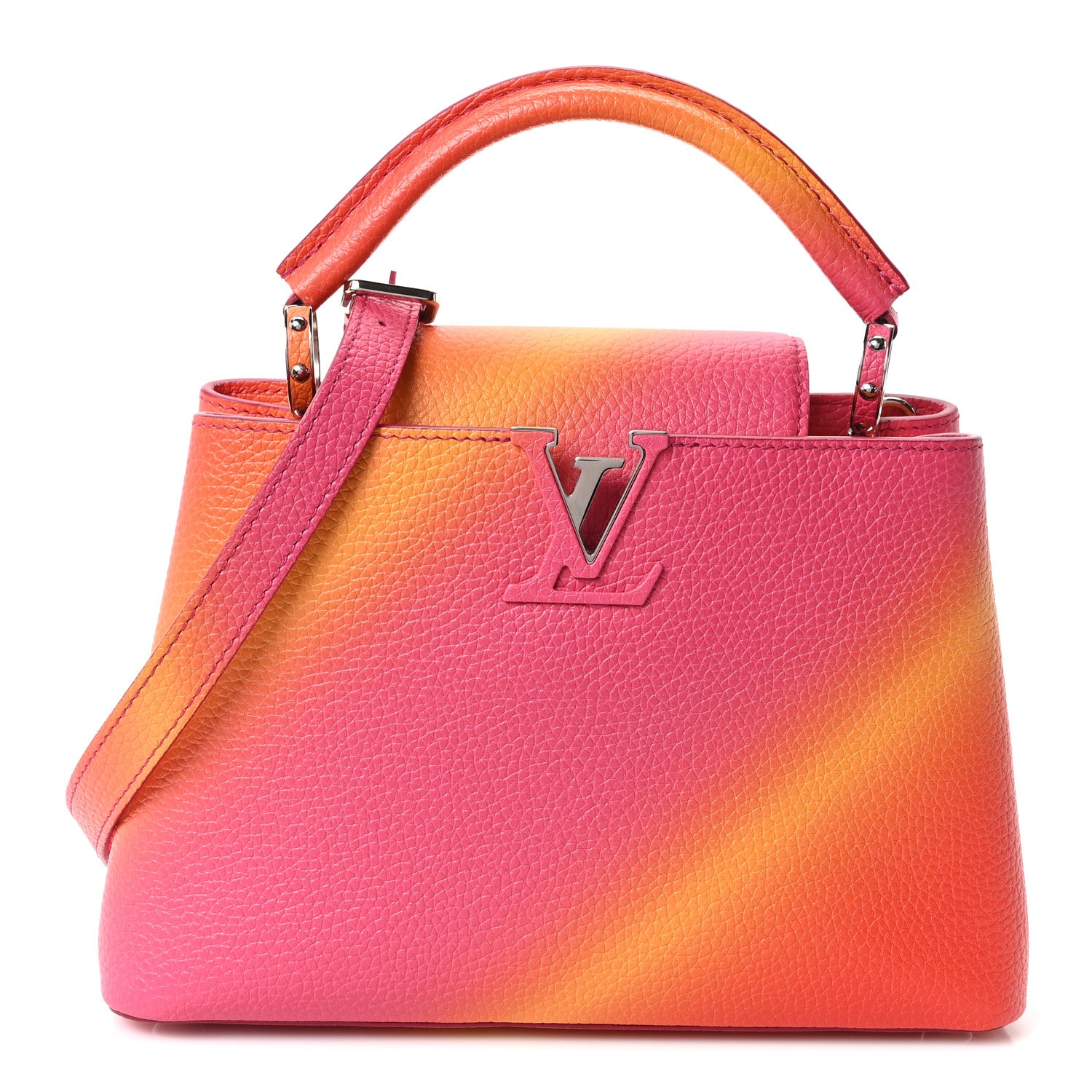 Louis Vuitton Taurillon Candy Ombre Capucines BB Pink Multicolor 1 of 9