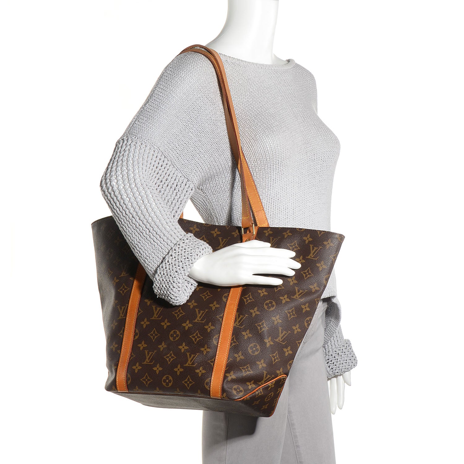 Louis Vuitton Monogram Sac Shopping Tote 2 of 6