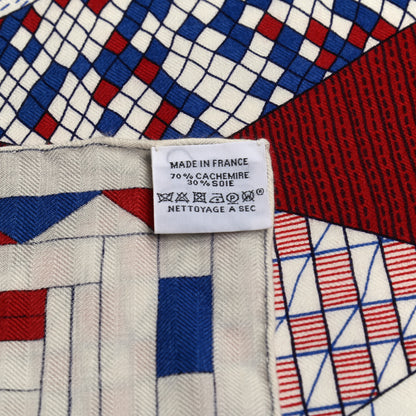 Hermes Cashmere Silk Patchwork Horse Shawl 140 7 of 7