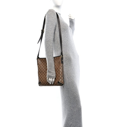 Gucci Crystal Monogram Abbey Messenger Bag Beige Dark Brown 2 of 10