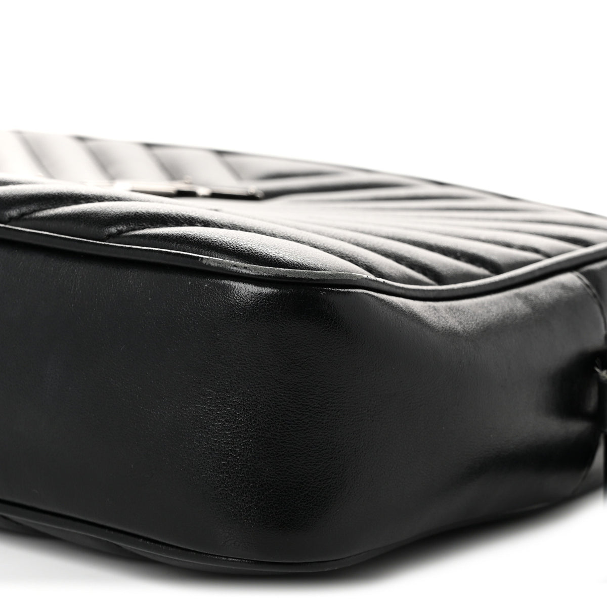 Calfskin Matelasse Monogram Lou Camera Bag Black
