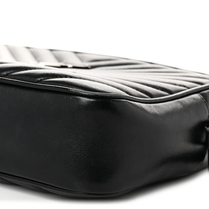 Saint Laurent Calfskin Matelasse Monogram Lou Camera Bag Black 10 of 13