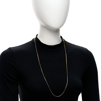 Van Cleef & Arpels 18K Yellow Gold Trace Chain Necklace 70cm 2 of 5