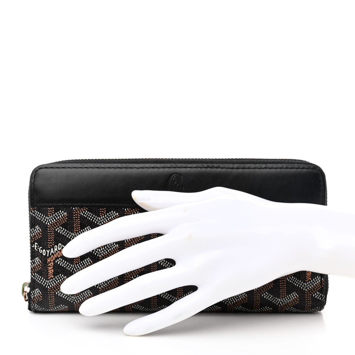 Goyardine Matignon Zip Around GM Wallet Black