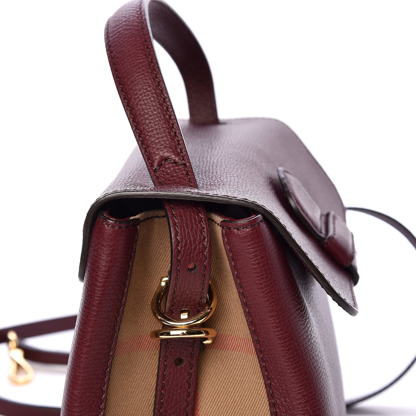 Derby Calfskin House Check Small Camberley Mahogany Red