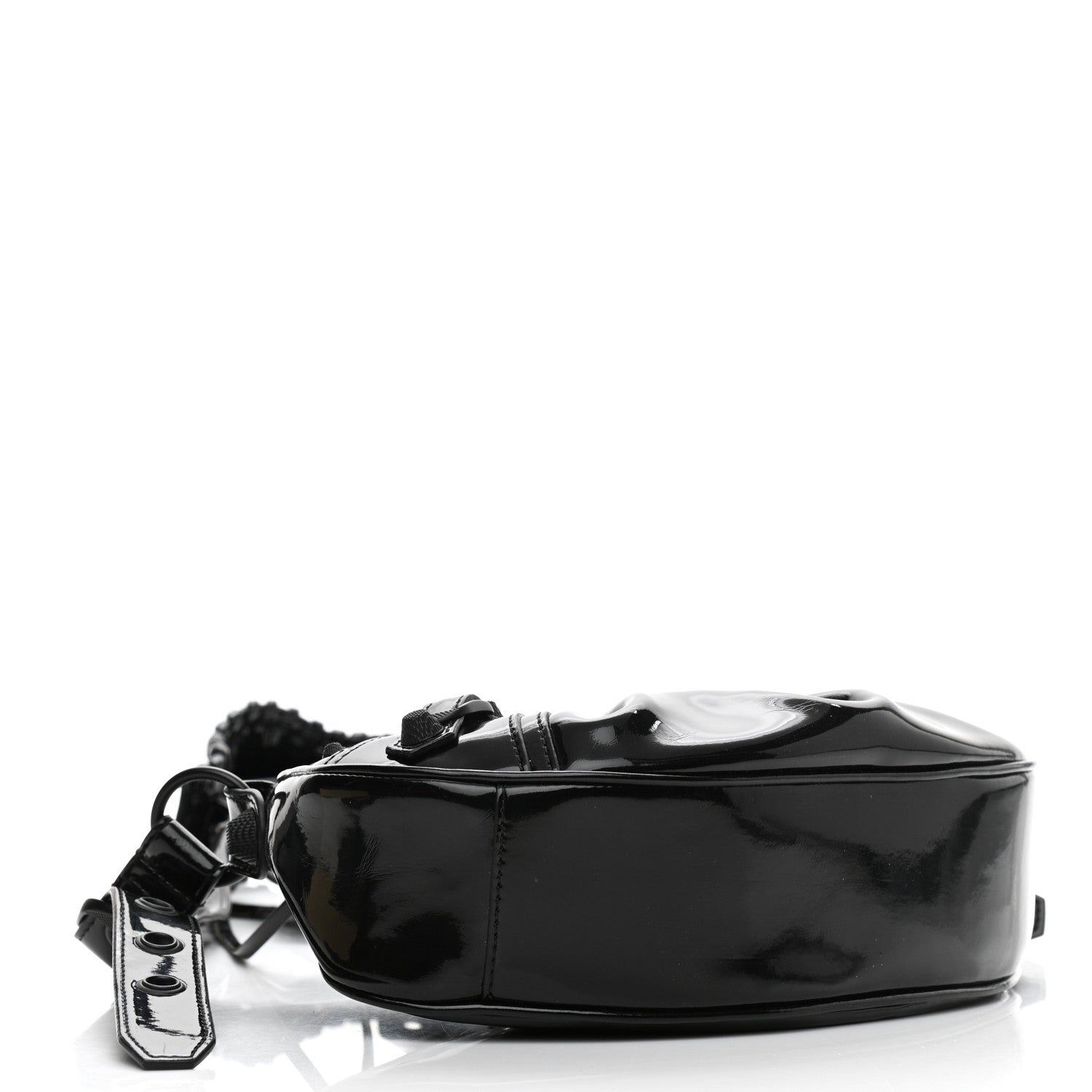 Balenciaga Patent Faux Leather Le Cagole Shoulder Bag XS Black 4 of 9