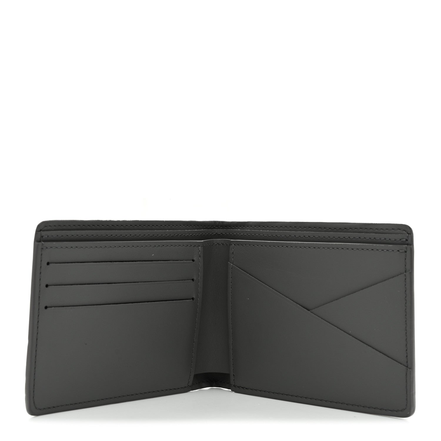 Louis Vuitton Calfskin Monogram Shadow Multiple Wallet Anthracite Gray 5 of 7
