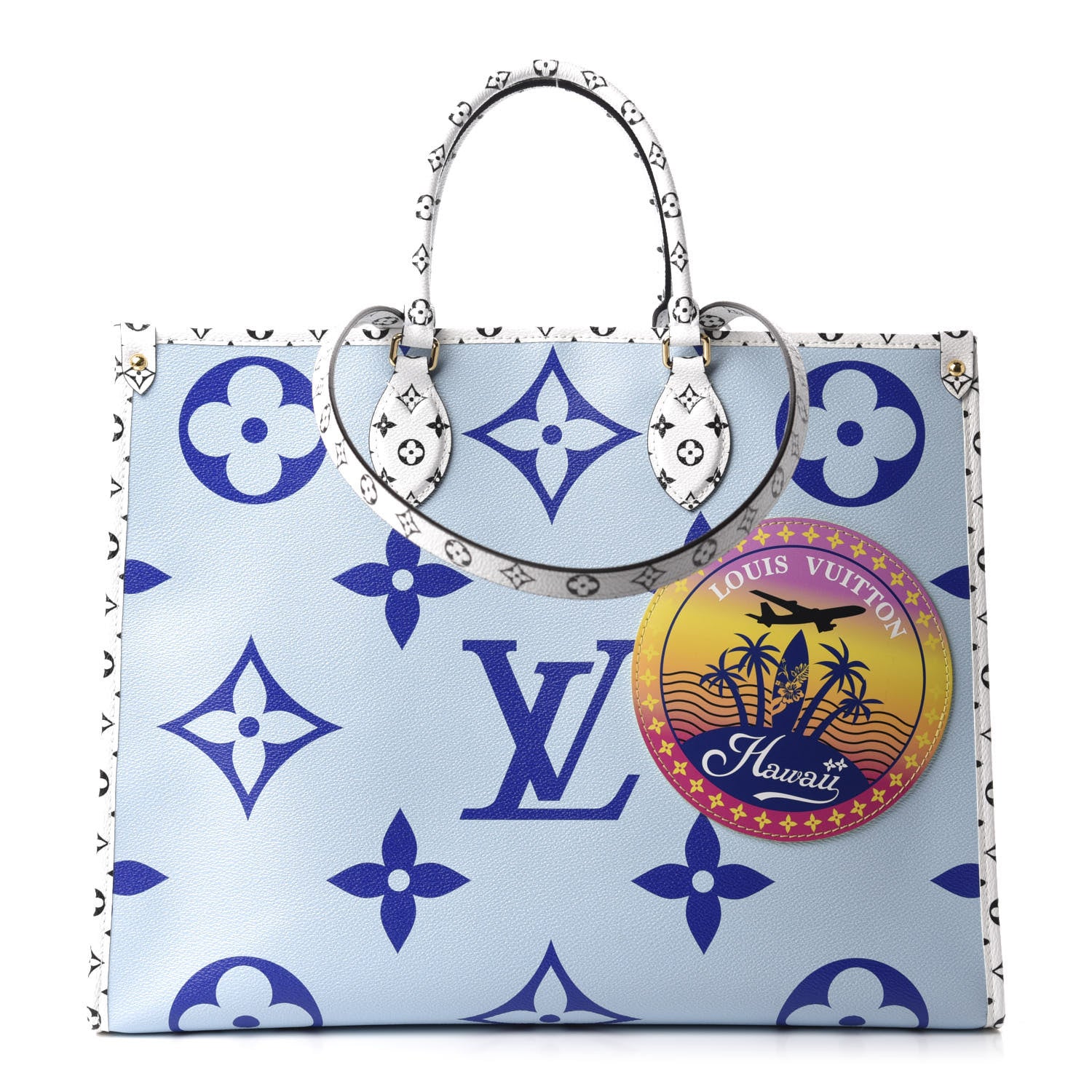 Louis Vuitton Monogram Giant Hawaii Onthego Blue 1 of 11