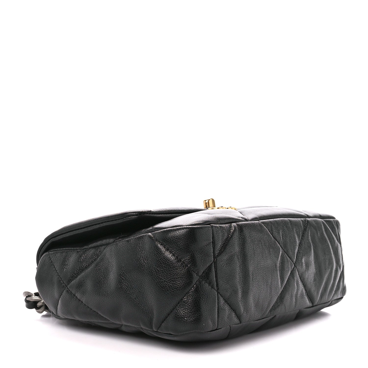 Chanel Goatskin Quilted Medium Chanel 19 Flap Black 4 of 11