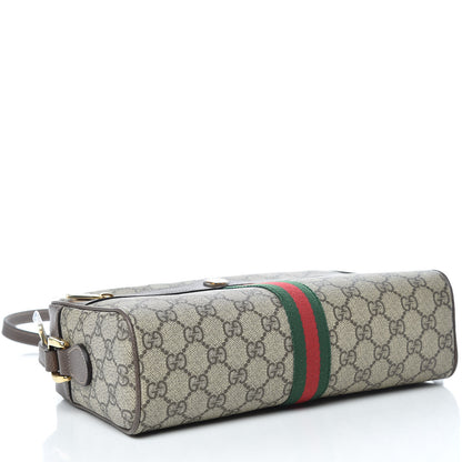 Gucci GG Supreme Monogram Web Small Ophidia Shoulder Bag Brown 4 of 10