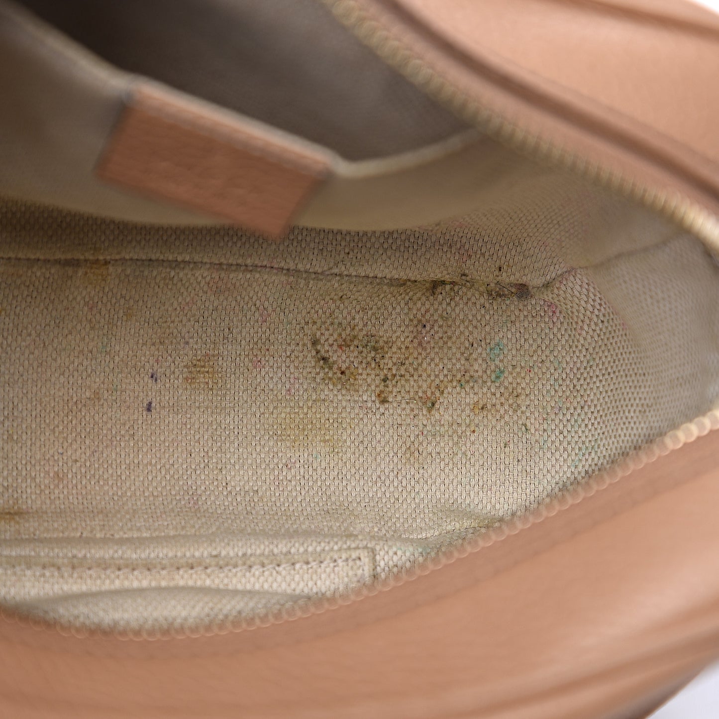 Pebbled Calfskin Small Soho Disco Bag Rose Beige
