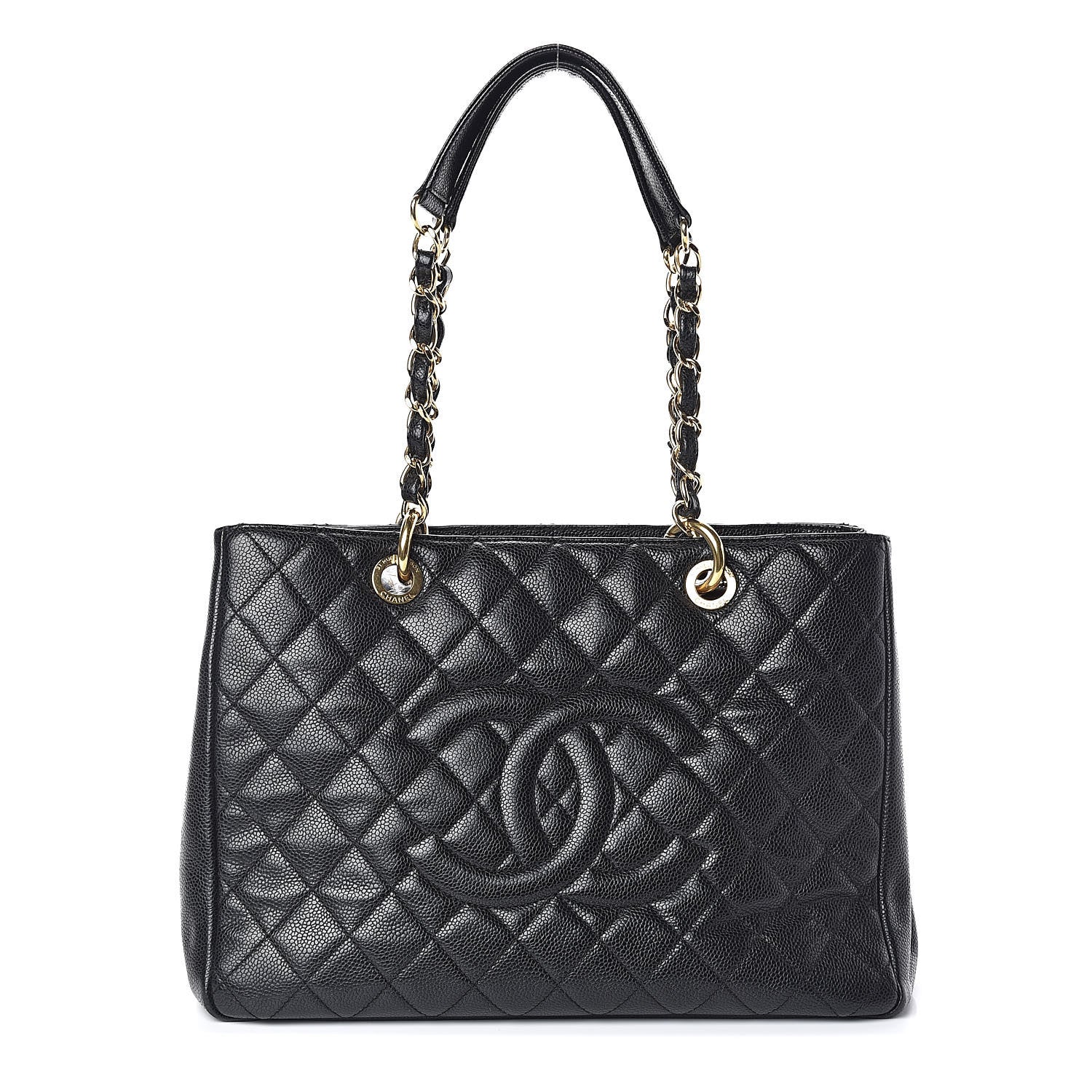 Chanel Caviar Quilted Grand Shopping Tote GST Black 1 of 10