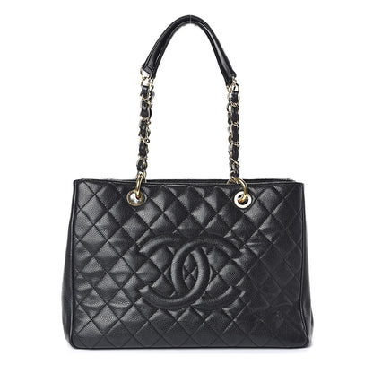Chanel Caviar Quilted Grand Shopping Tote GST Black 1 of 10