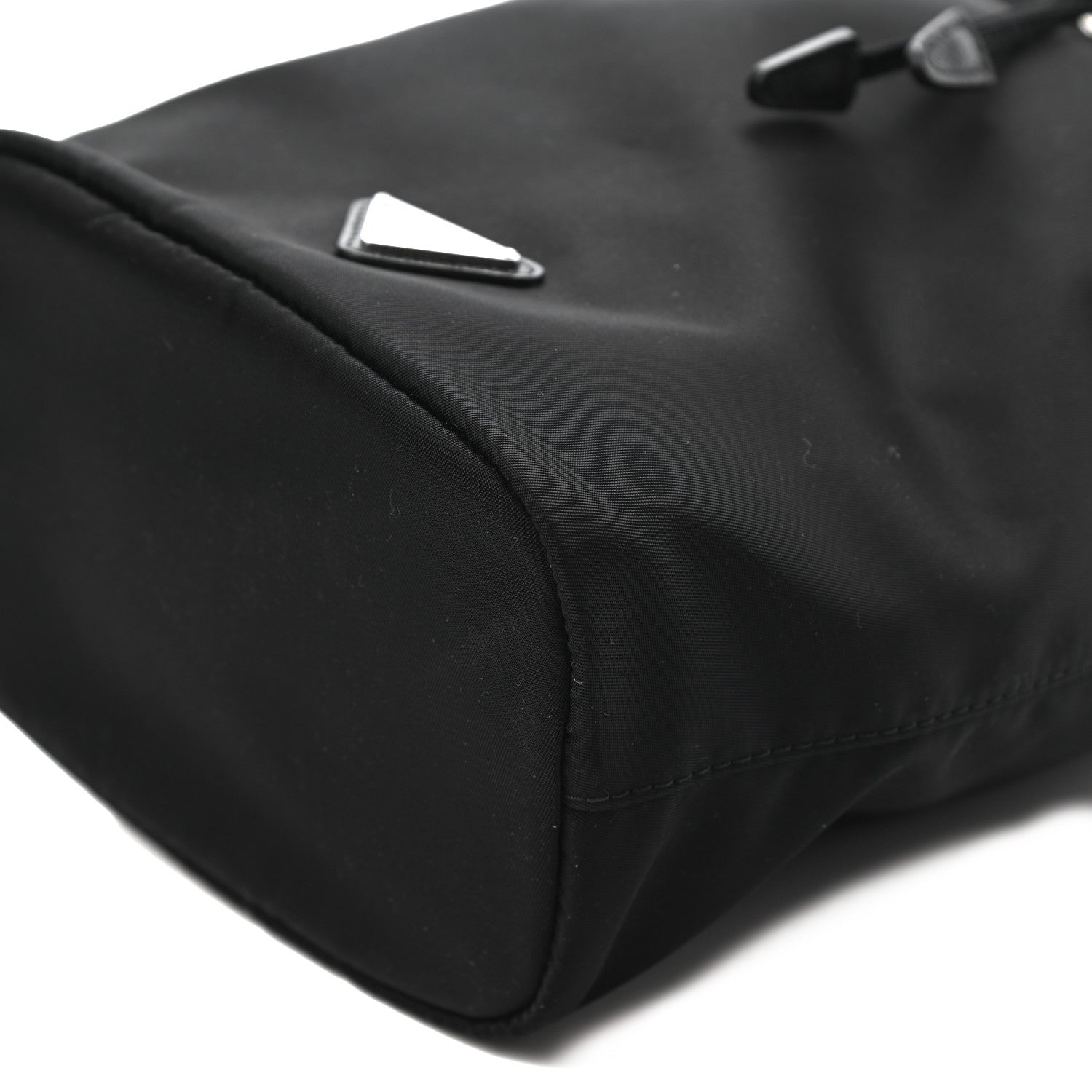 Prada Saffiano Tessuto Nylon Vela Bucket Wristlet Black 9 of 9