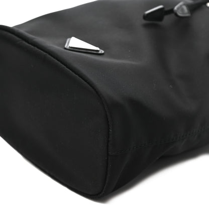 Prada Saffiano Tessuto Nylon Vela Bucket Wristlet Black 9 of 9