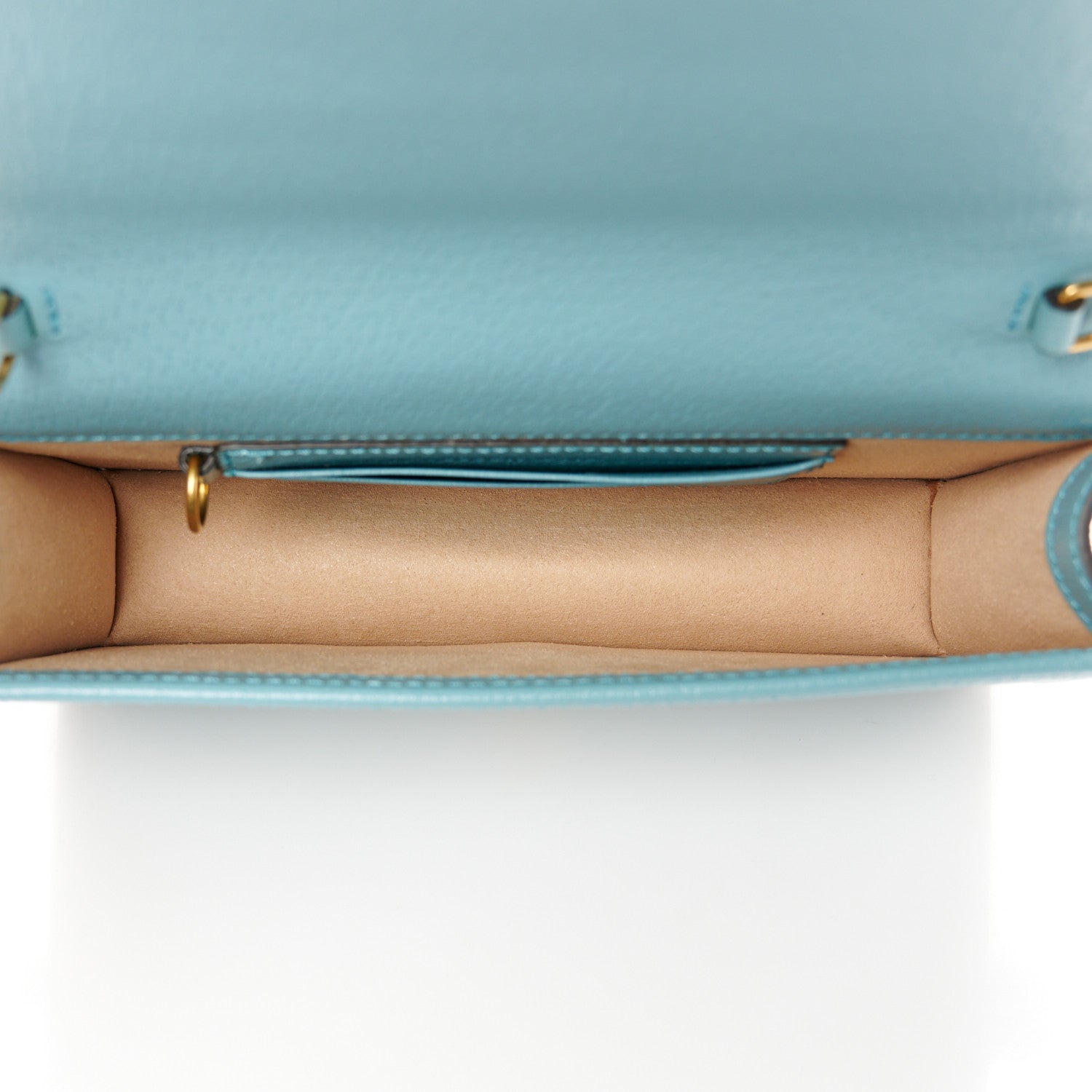 Gucci Textured Dollar Calfskin Mini Diana Chain Bag Dusty Azure 5 of 10