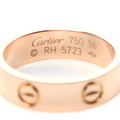 Cartier 18K Pink Gold 5.5mm LOVE Ring 56 7.5 4 of 4