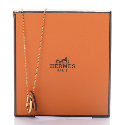 Hermes Swift O'Maillon Pendant Necklace Orange 6 of 6