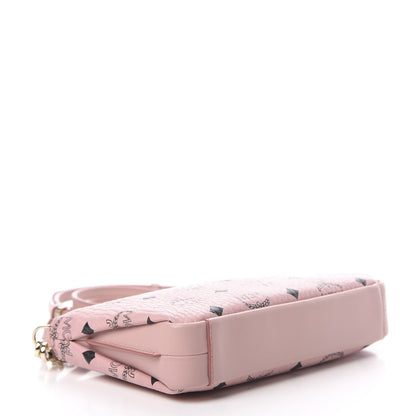 MCM Visetos Medium Millie Zip Crossbody Bag Soft Pink 4 of 11