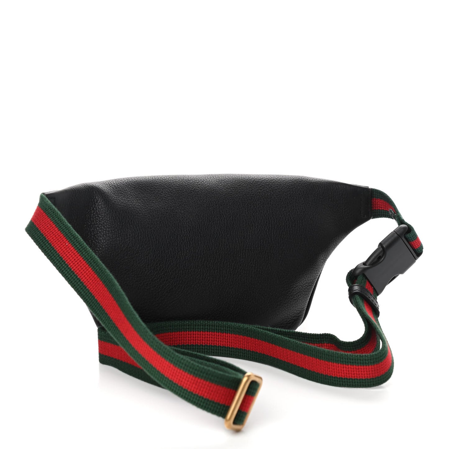 Grained Calfskin Small Logo Belt Bag Black