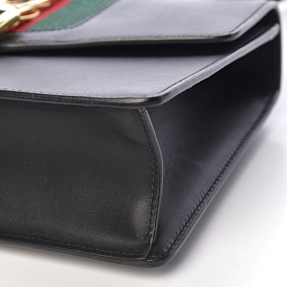 Gucci Calfskin Small Sylvie Shoulder Bag Black 9 of 10