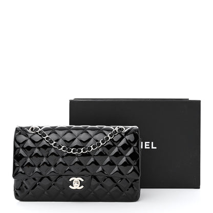 Chanel Patent Quilted Medium Double Flap Black 13 of 13