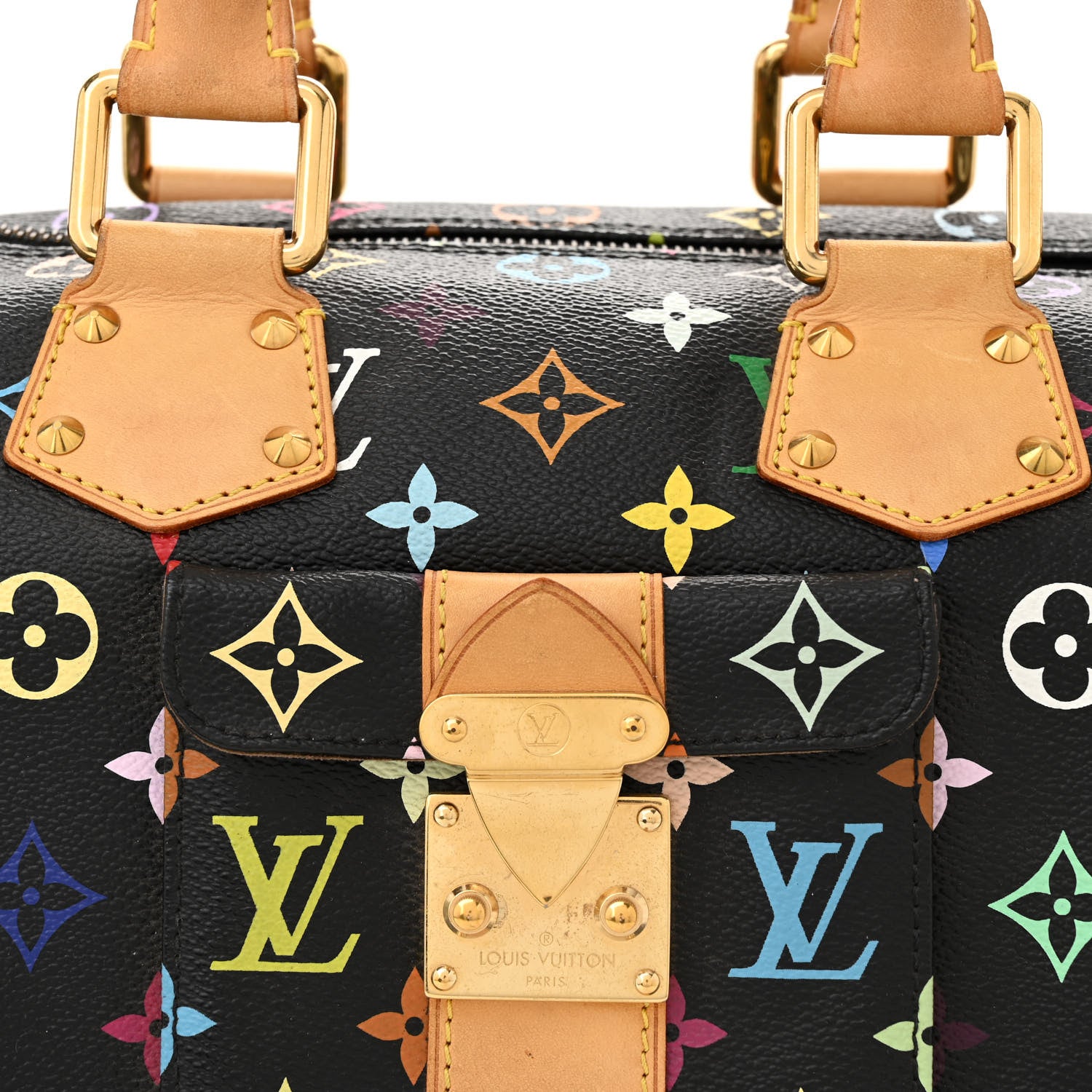 Louis Vuitton Monogram Multicolor Speedy 30 Black 7 of 12
