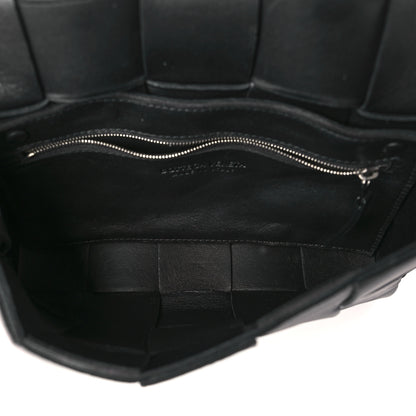 Bottega Veneta Lambskin Maxi Intrecciato Cassette Crossbody Bag Black 5 of 9