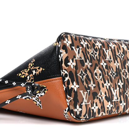 Louis Vuitton Monogram Giant Jungle Neverfull MM Black 10 of 13