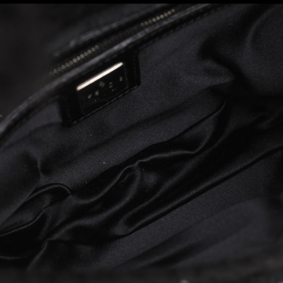 Fendi Woven Knit Baguette Black 10 of 12