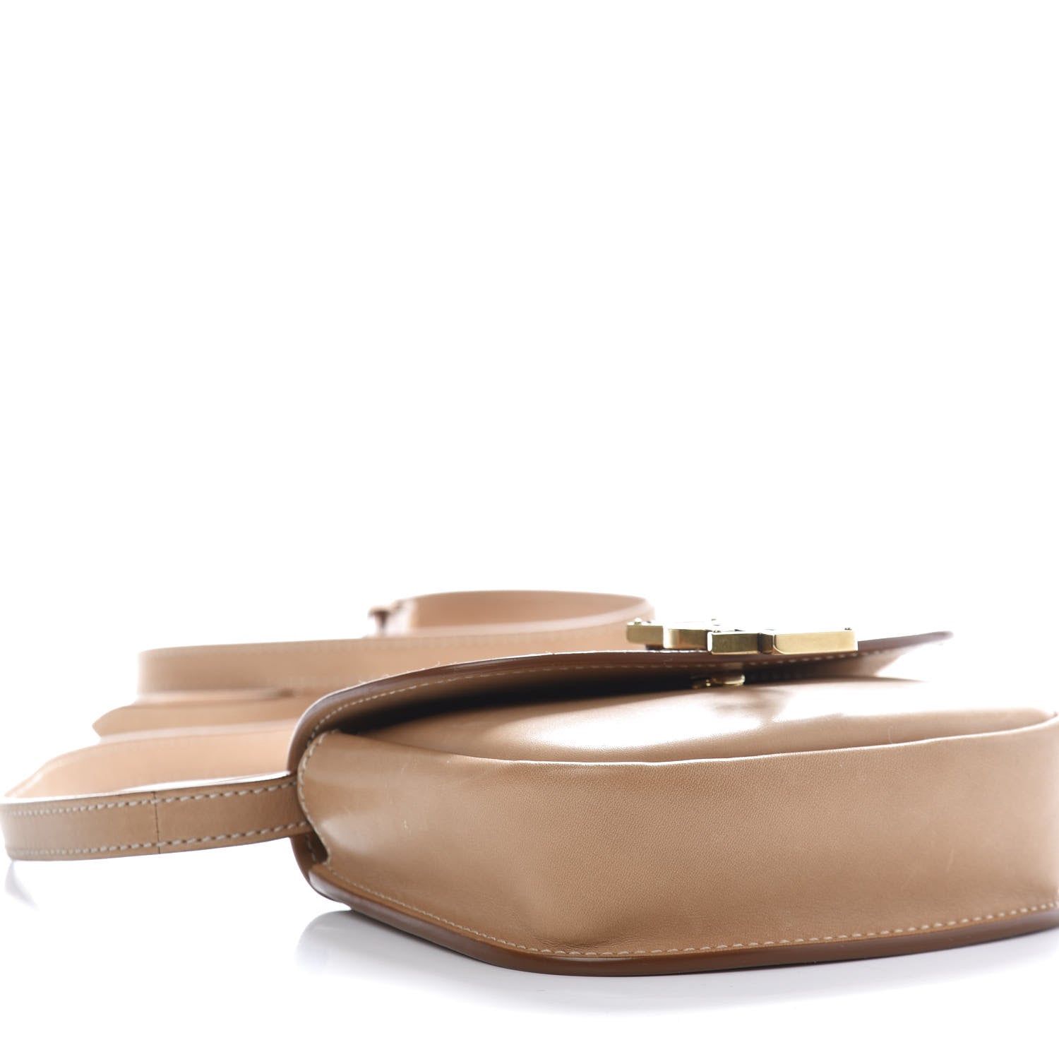 Saint Laurent Smooth Calfskin Mini Classic Monogram Kaia Satchel Tan 6 of 14
