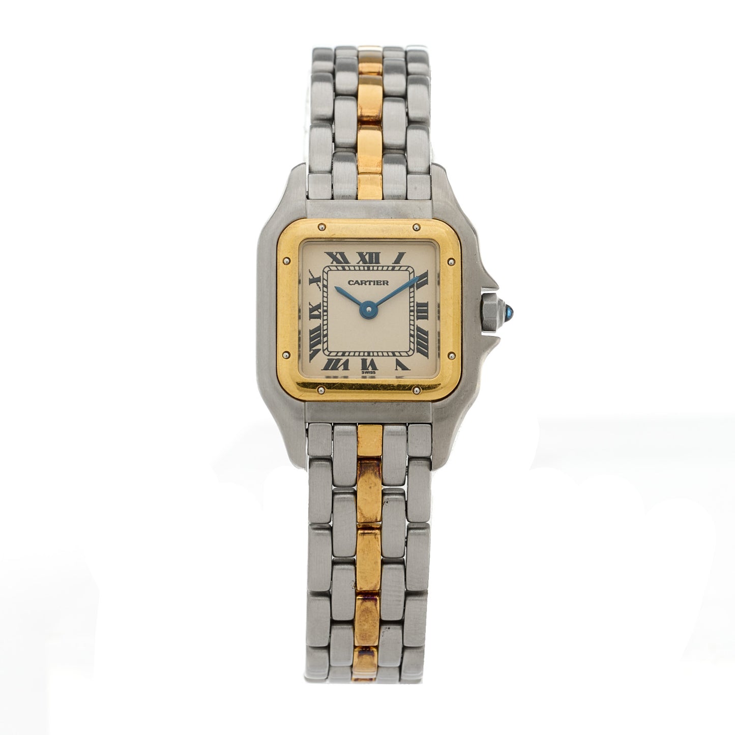 Stainless Steel 18K Yellow Gold 22mm Panthere Quartz Watch