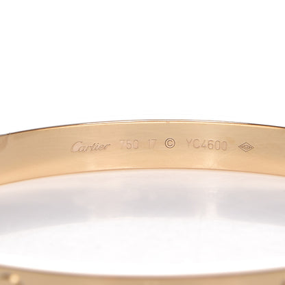 Cartier 18K Yellow Gold LOVE Bracelet 17 4 of 5