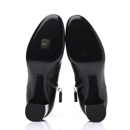 Saint Laurent Nappa Loulou Ankle Zip Boot 37.5 Black 5 of 9
