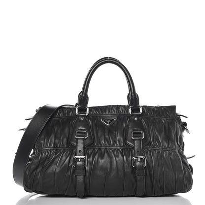 Prada Nappa Gaufre Satchel Black 12 of 23