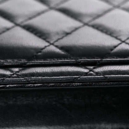 Chanel Lambskin Quilted Medium Crossing Times Flap Black 15 of 23