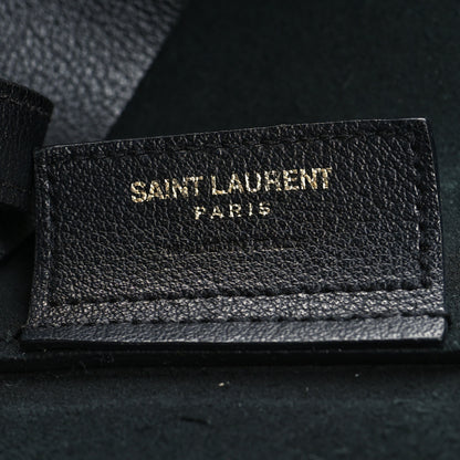 Saint Laurent Calfskin Large Shopping Tote Black 9 of 17