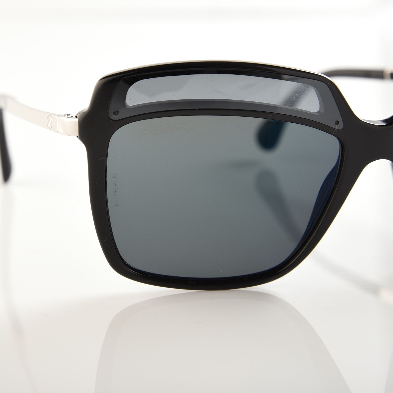 Chanel Square Fall Sunglasses 5378 Black Blue 8 of 9