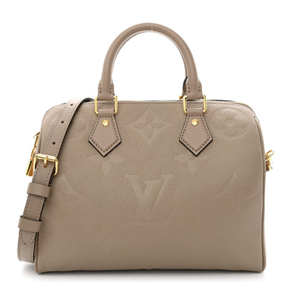Louis Vuitton Empreinte Monogram Giant Speedy Bandouliere 25 Tourterelle 1 of 10