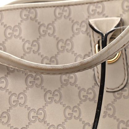 Gucci Guccissima Large Heart Bit Charm Top Handle Tote Off White 15 of 20